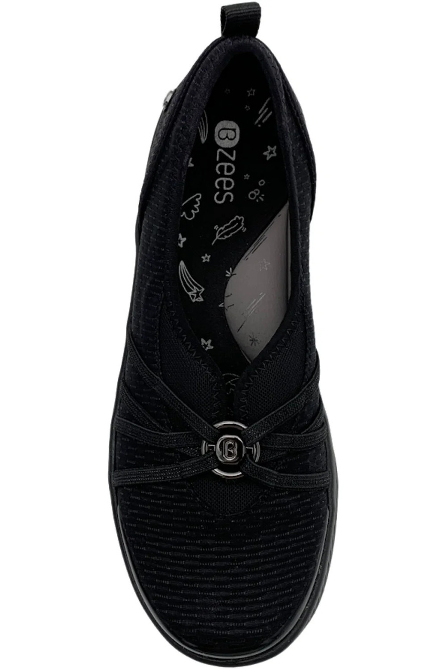 BZees Ballerina Slip-On Shoes Niche Black - Medium - Picture 2 of 3